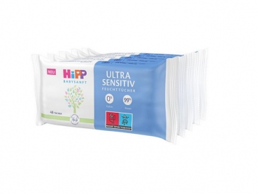 babyneo HiPP Babysanft Feuchttücher Ultra Sensitiv ohne Parfum (5x48 Stück)