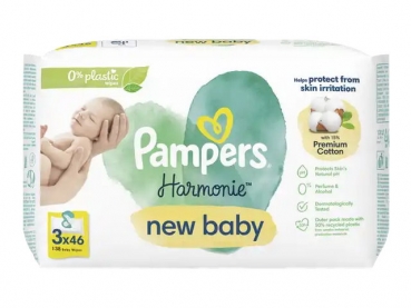 babyneo Pampers Feuchttücher Harmonie New Baby (3x46 Tücher)