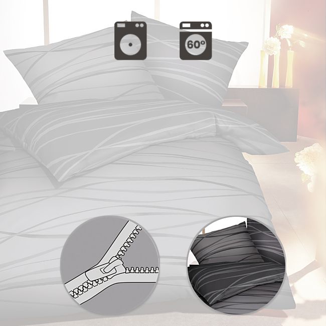 babybutt Kaeppel Mako-Satin Wendebettwäsche "Motion" Super Sparpreis