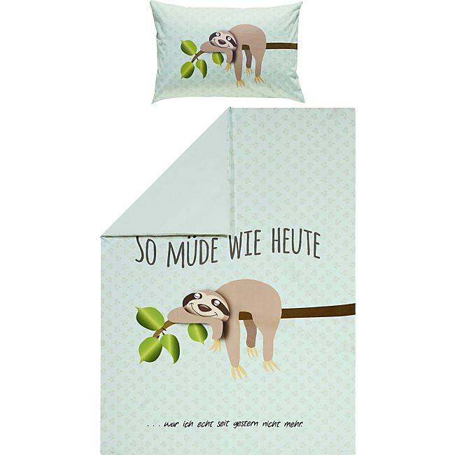 babybutt Erwin Müller Renforcé Kinder-Wendebettwäsche "Faultier"