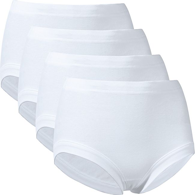 babybutt Schiesser Feinripp Damen-Taillenslip im 4er-Pack kochfest