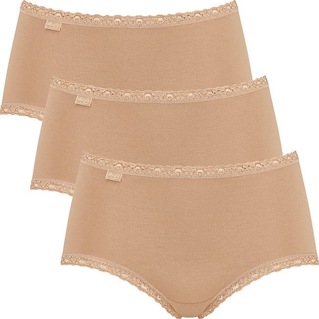 babybutt Sloggi Single-Jersey Damen-Hüftslip "24/7 Cotton Lace" im 3er-Pack