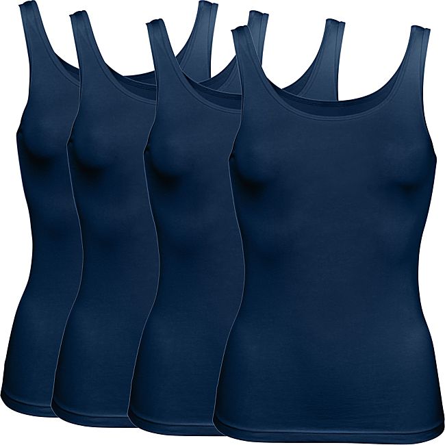 babybutt Erwin Müller Single-Jersey Damen-Unterhemd im 4er-Pack