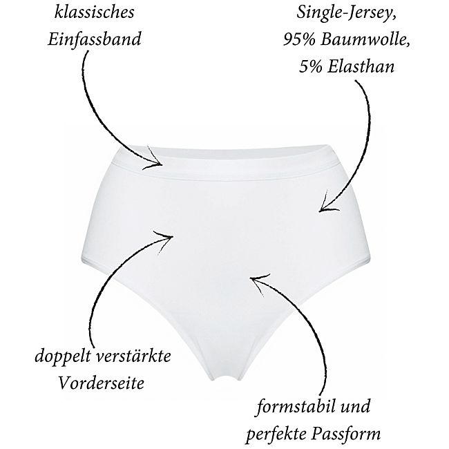 babybutt Con-ta Single-Jersey Damen-Formslip im 2er-Pack im Angebot