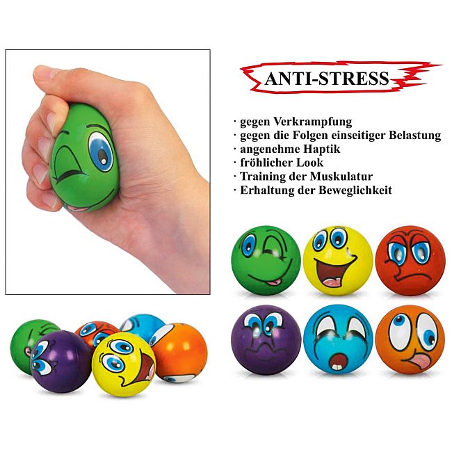 babybutt Anti-Stress-Ball im 6er-Set Begrenzte Freigabe