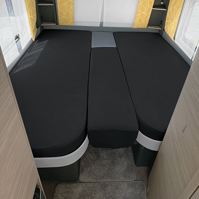 babybutt Erwin Müller Multi-Stretch-Jersey Spannbettlaken im 3-teiligen Set für das Wohnmobil/Wohnwagen Heckbett