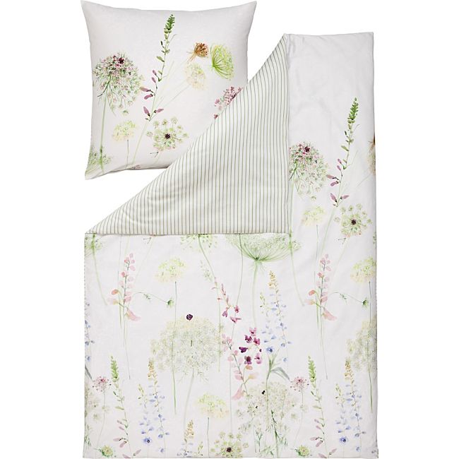 babybutt Estella Mako-Satin Wendebettwäsche "Meadow"