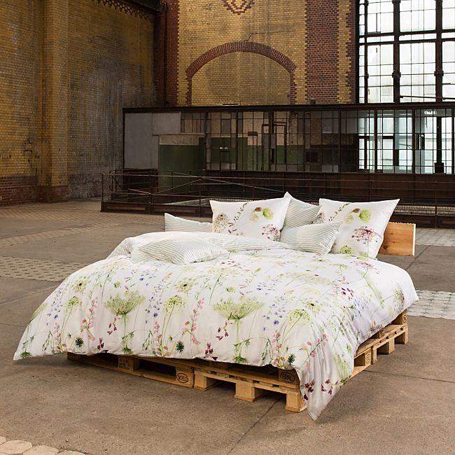 babybutt Estella Mako-Satin Wendebettwäsche "Meadow" Fabrikpreis