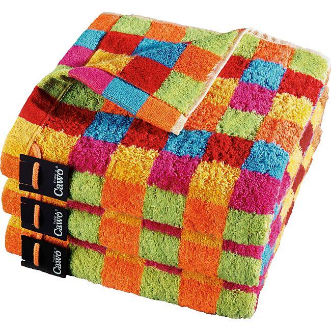 babybutt Cawö Walk-Frottier Handtuch "Lifestyle Karo" 50% Rabatt mit kostenlosem Versand