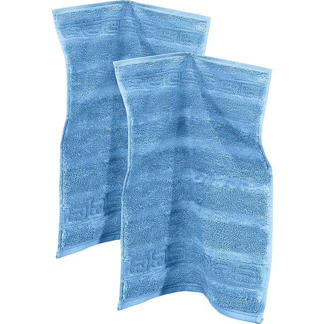 babybutt Cawö Walk-Frottier Gästetuch "1001 Noblesse" im 2er-Pack