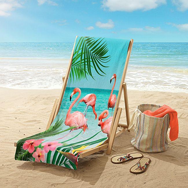 babybutt Good Morning Polyvelours Strandtuch "Flamingo" Bis zu 50% Rabatt