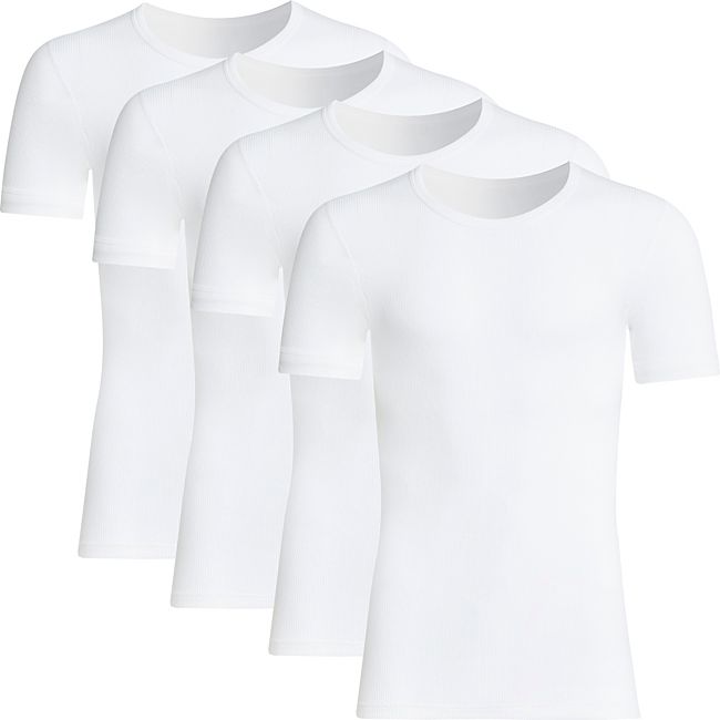 babybutt Conta Feinripp Herren-Unterhemd 1/2 Arm im 4er-Pack 2025