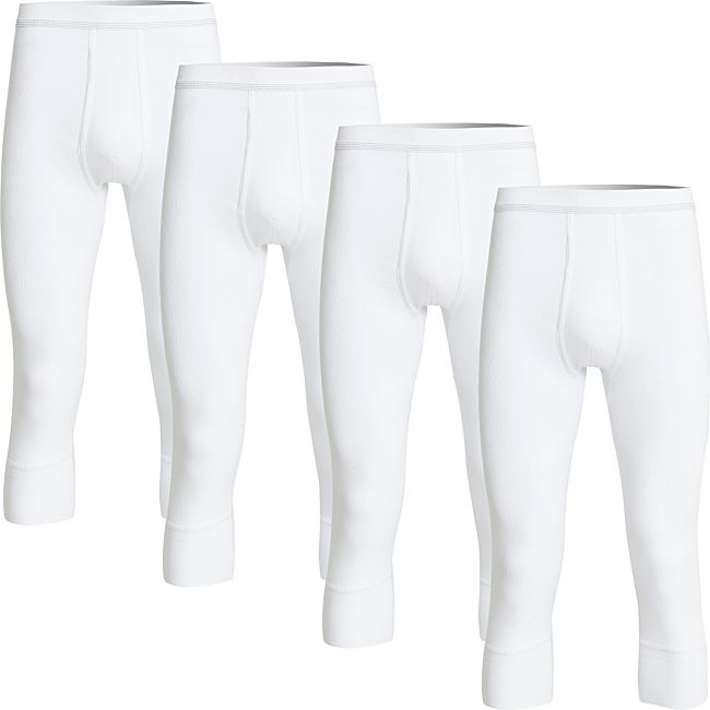 babybutt Conta Doppelripp Herren-Unterhose 3/4 lang im 4er-Pack