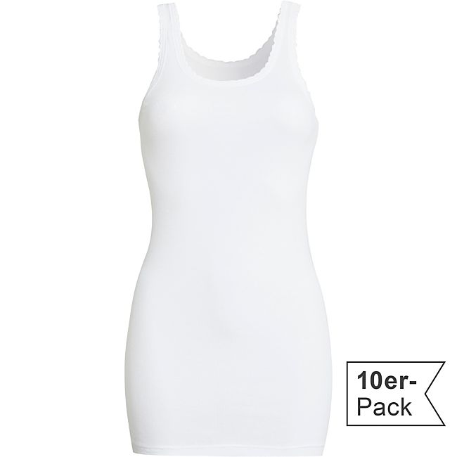 babybutt Conta Feinripp Damen-Unterhemd im 10er-Pack