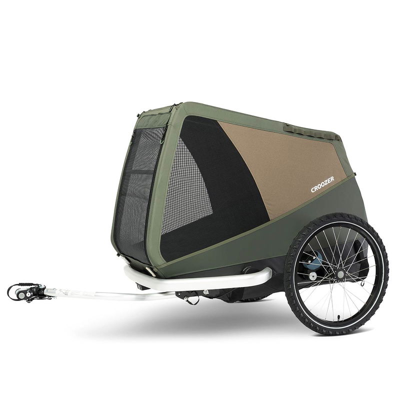 babyonlineshop Croozer Dog Mikke Moss green Fahrradanhänger für große Hunde geeignet