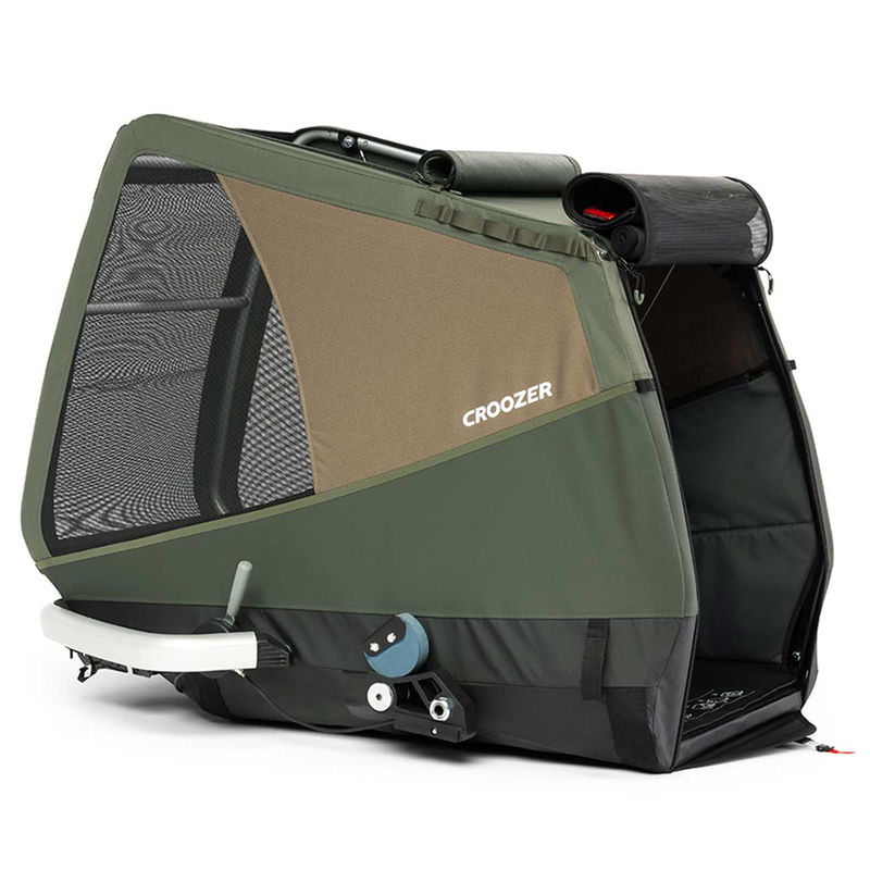 babyonlineshop Croozer Dog Mikke Moss green Fahrradanhänger für große Hunde geeignet Exklusive Angebote