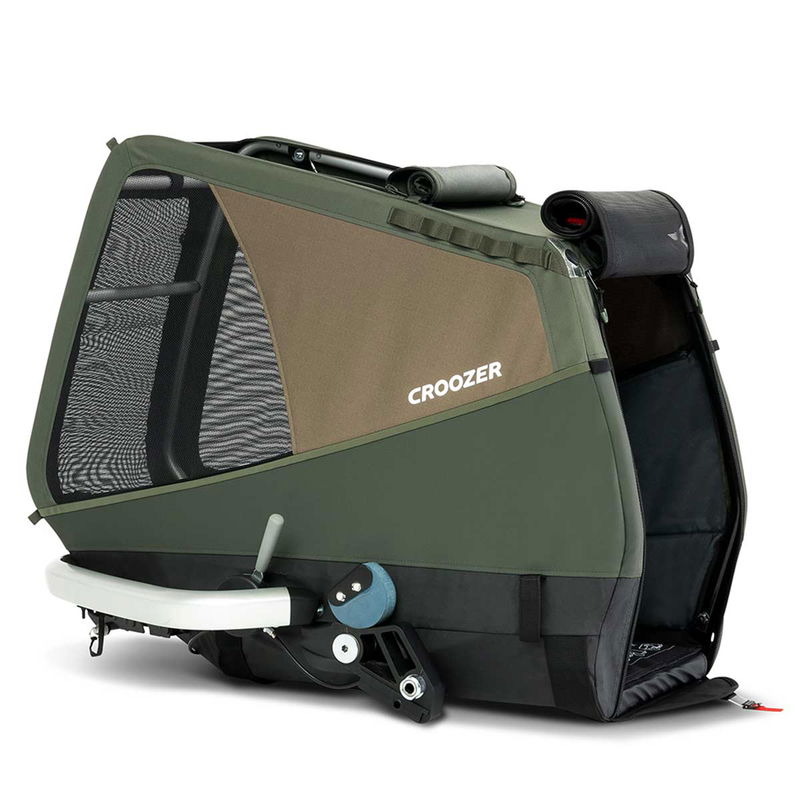 babyonlineshop Croozer Dog Enna Moss green Fahrradanhänger für mittelgroße Hunde geeignet Blitzangebot