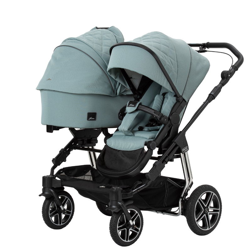 babyonlineshop Hartan 2025 Zwillings-/Geschwisterwagen Two Select – schwarz