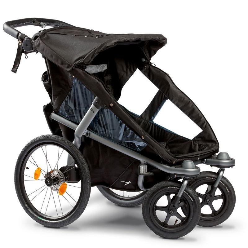 babyonlineshop tfk Velo 2 Fahrradanhänger schwarz
