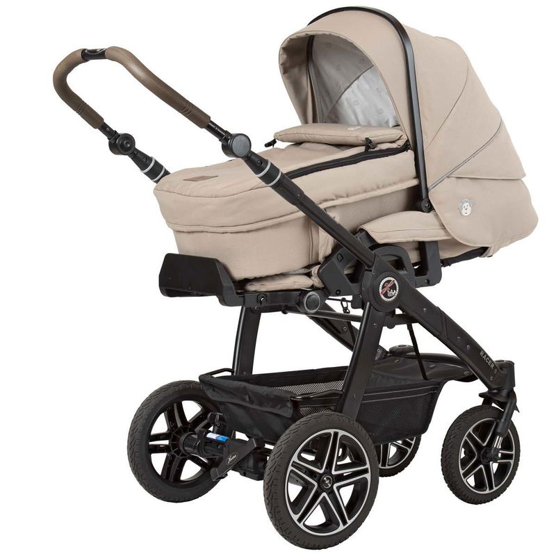 babyonlineshop Hartan Racer GTS Kinderwagen bellybutton mit Kombitasche & Handbremse dunes