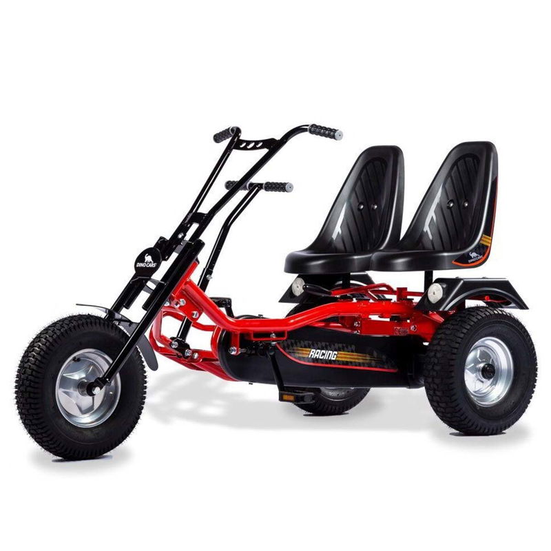 babyonlineshop Dino Cars 2Rider F GoKart rot/schwarz mit Offroad/Breitreifen Vierteljährliche Förderung