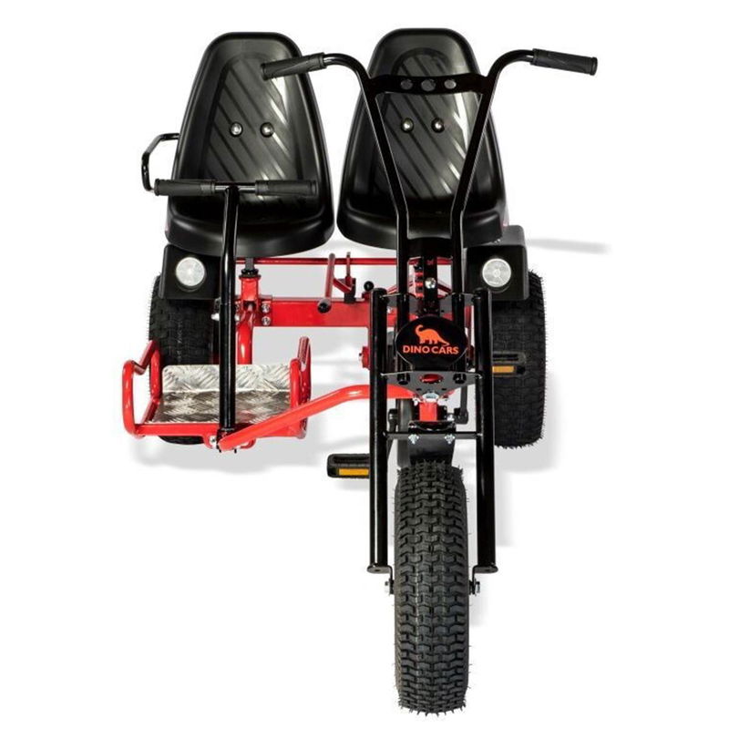 babyonlineshop Dino Cars 2Rider F GoKart rot/schwarz mit Offroad/Breitreifen Vierteljährliche Förderung