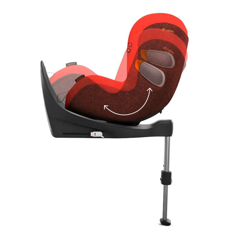 babyonlineshop CYBEX Sirona Zi i-Size Babyschale Soho Grey ab Geburt bis 105 cm (ca. 4 Jahre) Auslauf