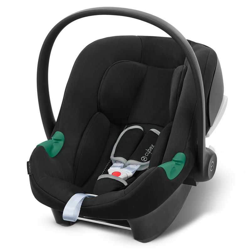 babyonlineshop CYBEX Aton B2 i-Size Babyschale Volcano Black Gruppe 0+