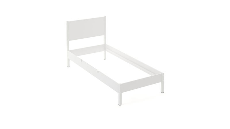 babyonlineshop Nature Kid Fabi Familienbett weiß 180 x 200 cm Doppeltbett und 90 x 200 cm Einzelliege Großer Ausverkauf