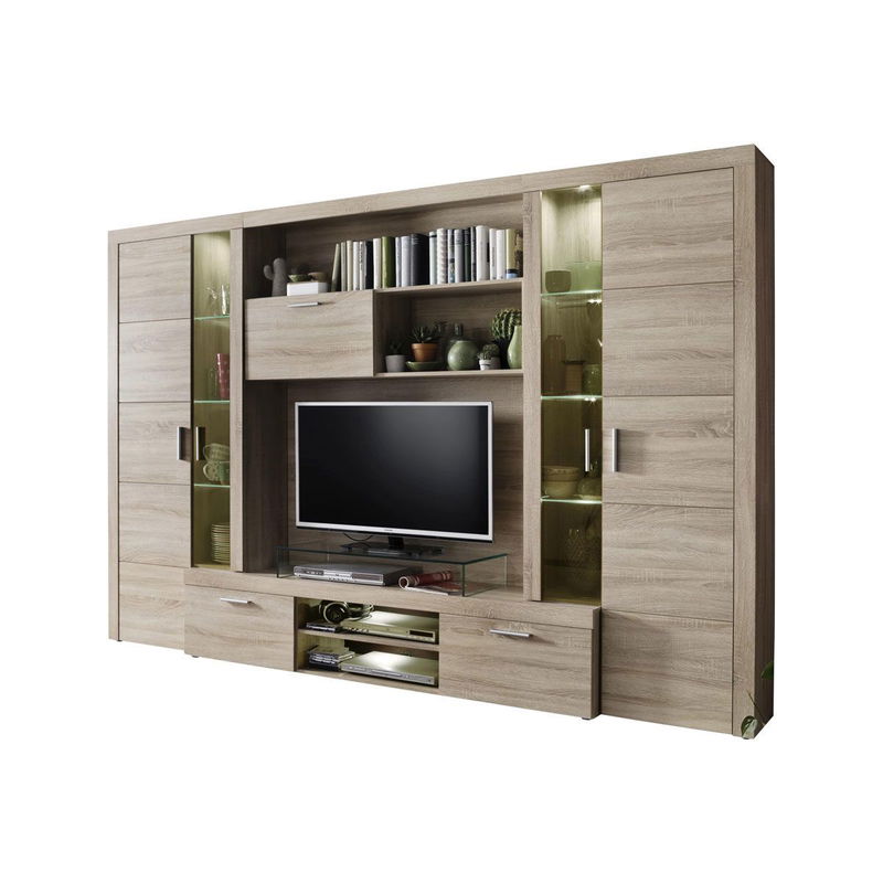 babyonlineshop trendteam Mondeo Anbauwand Eiche Sägerau Hell