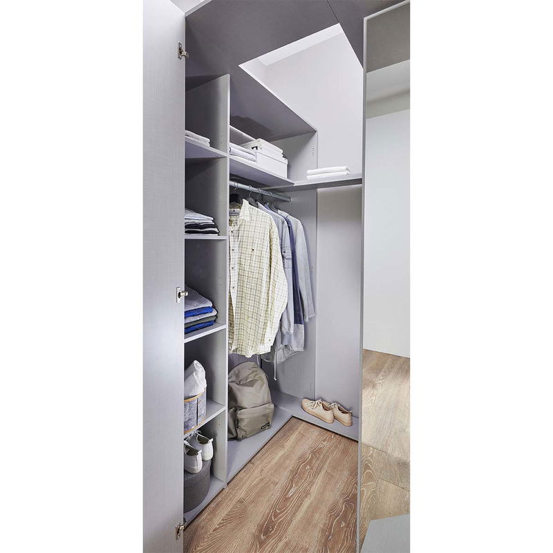 babyonlineshop Wimex Norderney Eckschrank begehbar 120 cm Weiß Preisnachlass