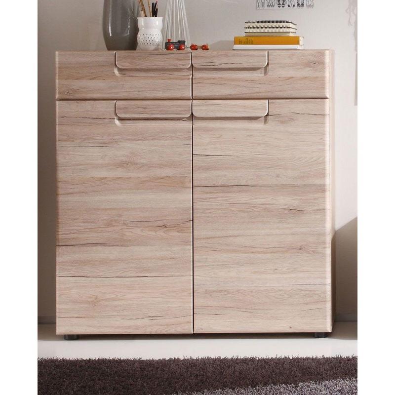 babyonlineshop trendteam Malea Schuhschrank Eiche San Remo hell