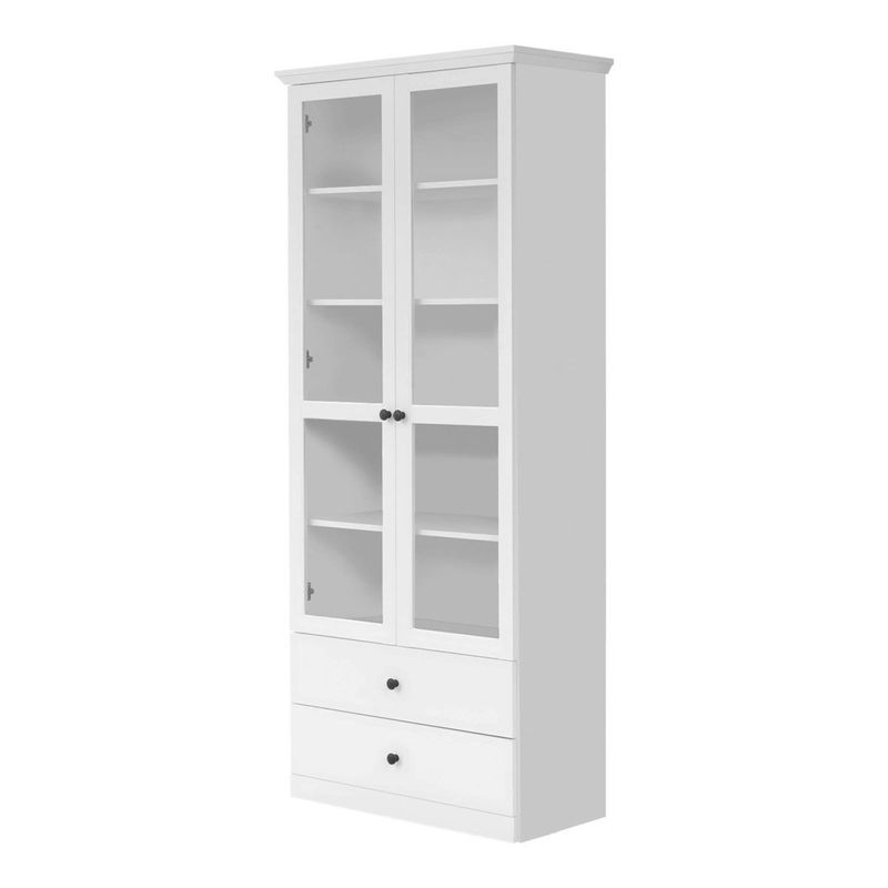 babyonlineshop trendteam Baxter Vitrine hoch weiß Dekor
