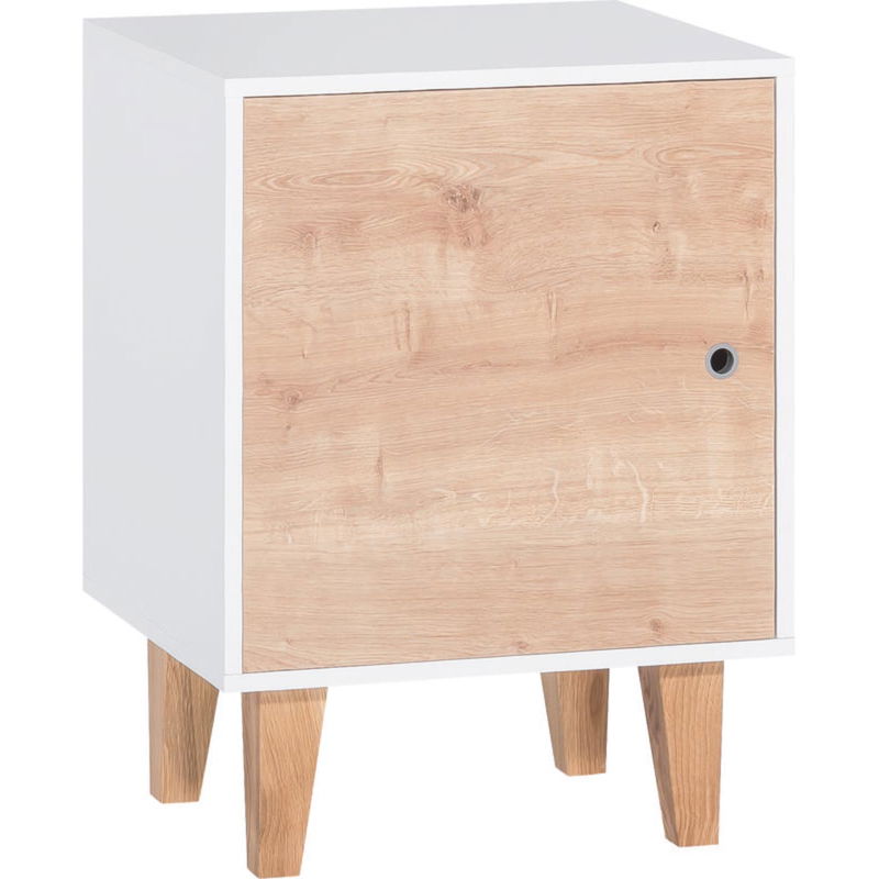 babyonlineshop VOX Concept 1-türiger kleiner Schrank white/oak