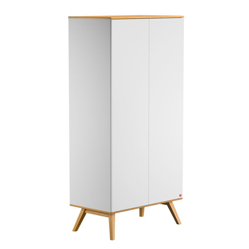 babyonlineshop VOX Nature Kleiderschrank 2-türig weiß/eiche