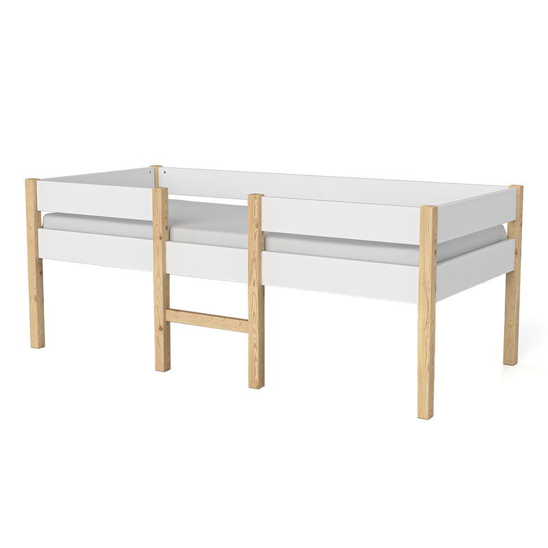 babyonlineshop Artkid Amy Kojenbett weiß/natur 90x200 cm aus massiver Kiefer Tiefpreis