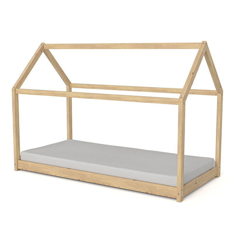 babyonlineshop Artkid Haley Hausbett natur 90x160 cm aus massiver Kiefer Letzte 3 Tage