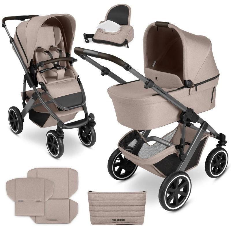 babyonlineshop ABC Design Salsa 5 Air Kombikinderwagen Camel