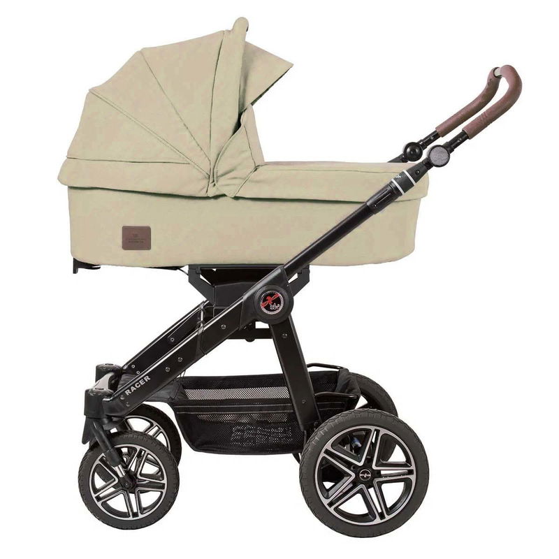 babyonlineshop Hartan Racer GTS Kinderwagen bellybutton mit Falttasche & Handbremse dunes