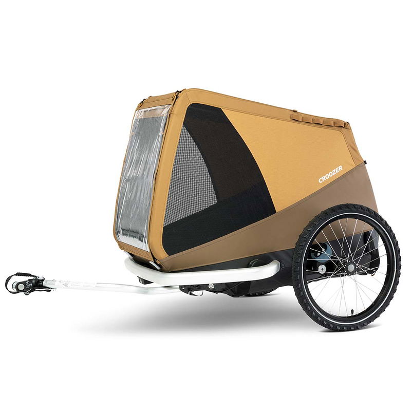 babyonlineshop Croozer Dog Mikke Sundown yellow Fahrradanhänger für große Hunde geeignet