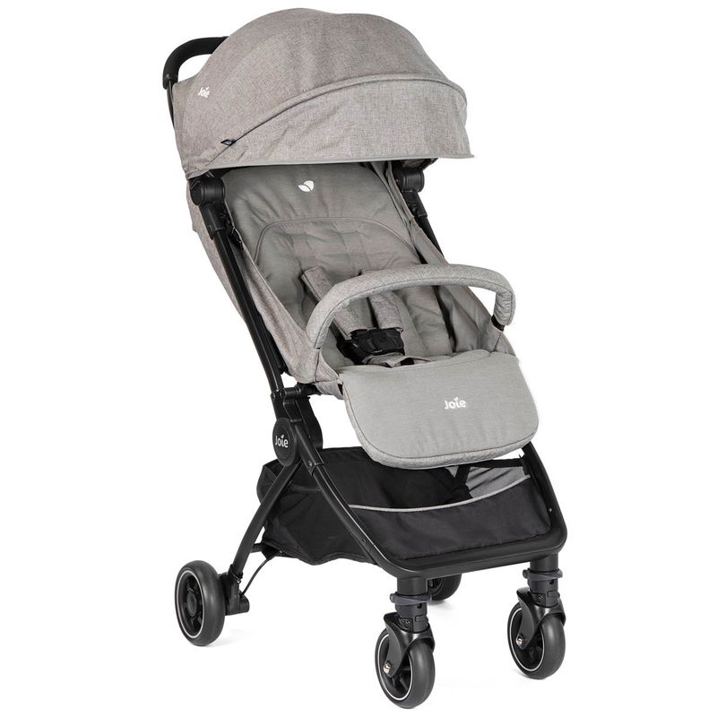 babyonlineshop Joie Pact Buggy Gray Flannel inkl. Regenverdeck