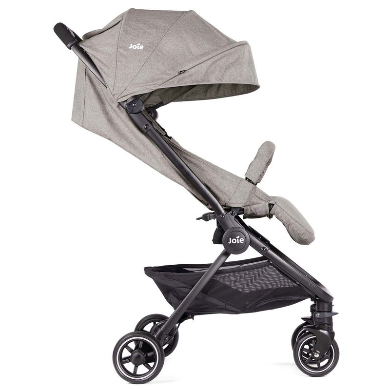 babyonlineshop Joie Pact Buggy Gray Flannel inkl. Regenverdeck 50% Rabatt für begrenzte Zeit