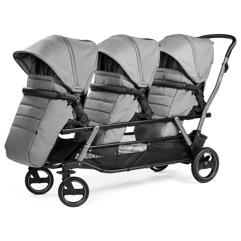 babyonlineshop Peg Perego Triplette Piroet Geschwisterwagen Mercury 2025