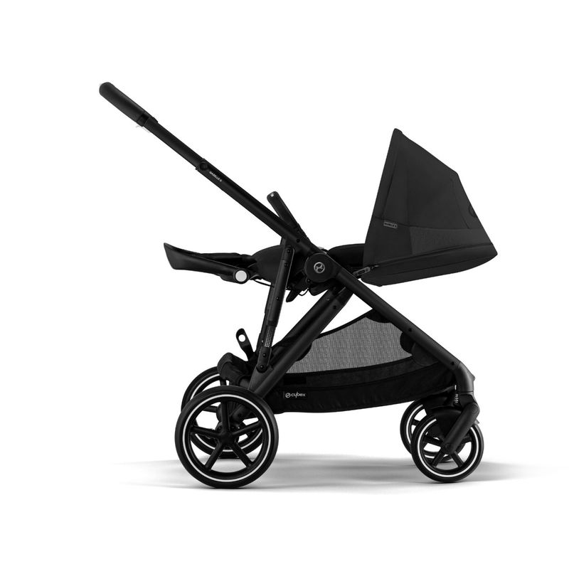babyonlineshop CYBEX Gazelle S Kinderwagen Moon Black + Cloud T I-Size + Zubehör Bundle Outlet