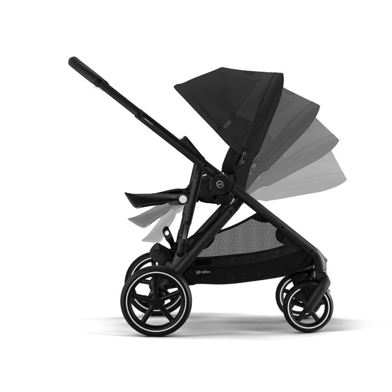 babyonlineshop CYBEX Gazelle S Kinderwagen Moon Black + Cloud T I-Size + Zubehör Bundle Outlet
