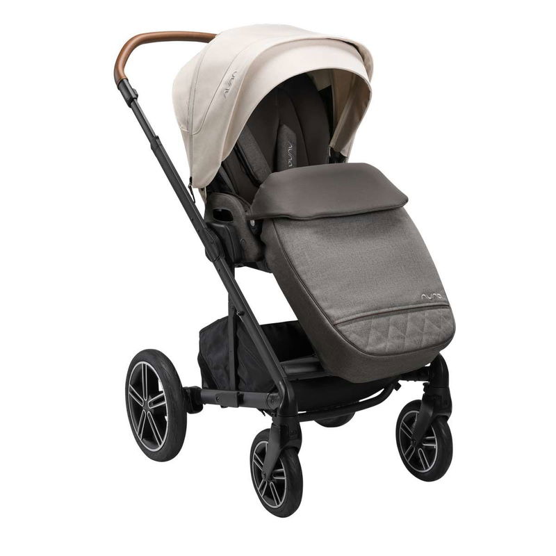 babyonlineshop nuna MIXX next Kinderwagen Birch inkl. Fußsack Regenverdeck Adapter Auslauf