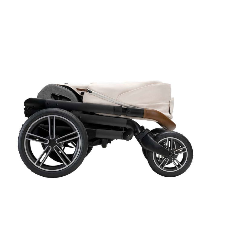 babyonlineshop nuna MIXX next Kinderwagen Birch inkl. Fußsack Regenverdeck Adapter Auslauf