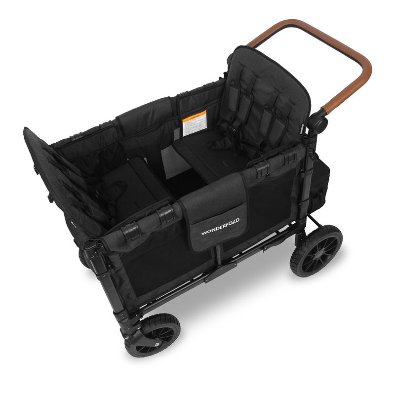 babyonlineshop WonderFold W4 Luxe Bollerwagen - Volcano Black Fabrikverkauf