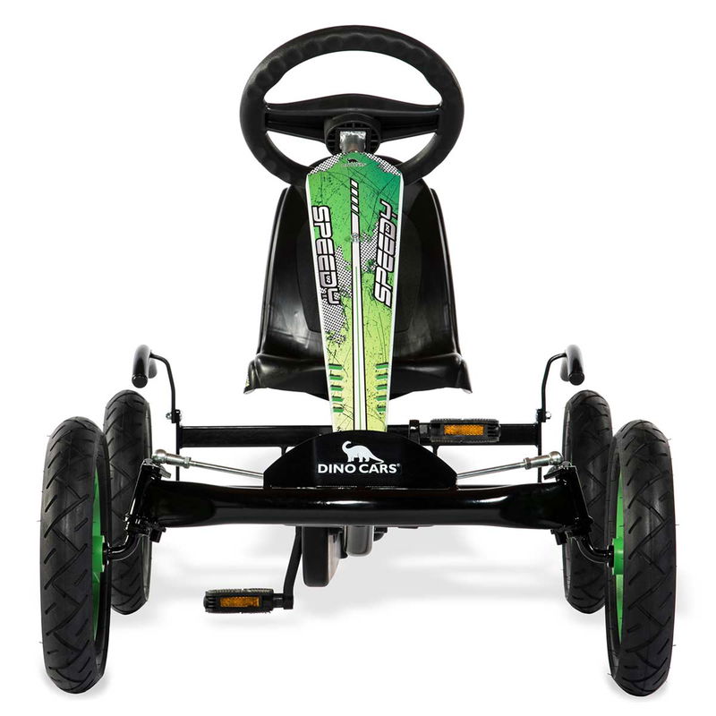 babyonlineshop Dino Cars Speedy BF1 schwarz/grün mit Leichtlaufreifen Kostenloser Versand