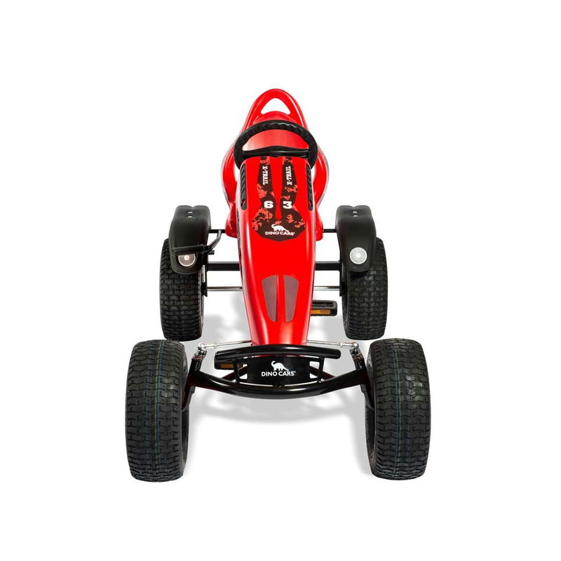 babyonlineshop Dino Cars X-Trail BF1 GoKart schwarz mit Bremsfreilauf & Pendelachse Fabrikpreis